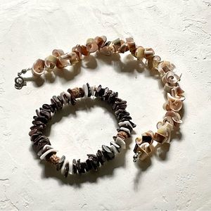 Natural shell and coconut bracelets